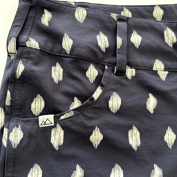 Wild Rye Shorts 12 Freel Mountain Bike Bermuda Geo Dot Blue Stretch 12 Inseam - Picture 6 of 10